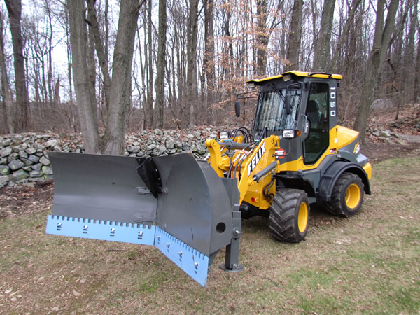 V-Plow Attachment with ends pointing forward