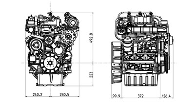 Kohler KDI1903 Technical Drawing